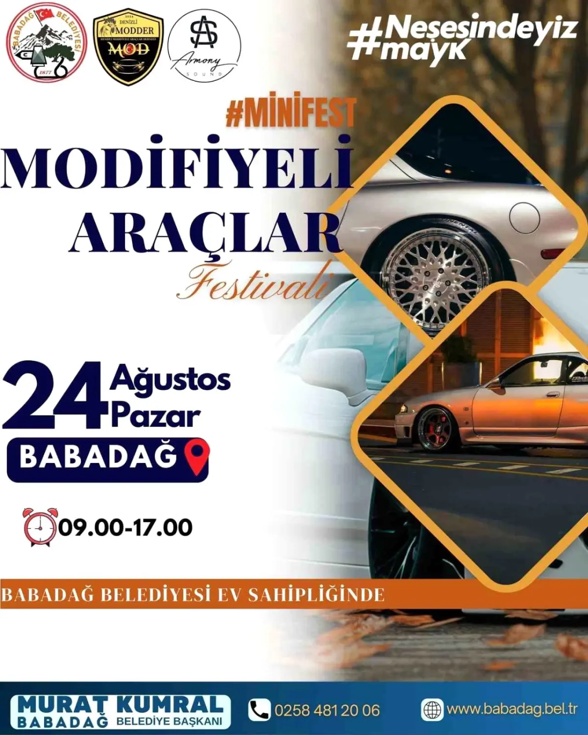 Babadağ’da Modifiye Araç Festivali Heyecanı
